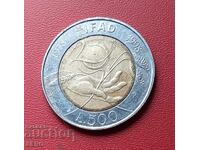 Italy - 500 lire 1998-20, Fund for the Development of Agriculture