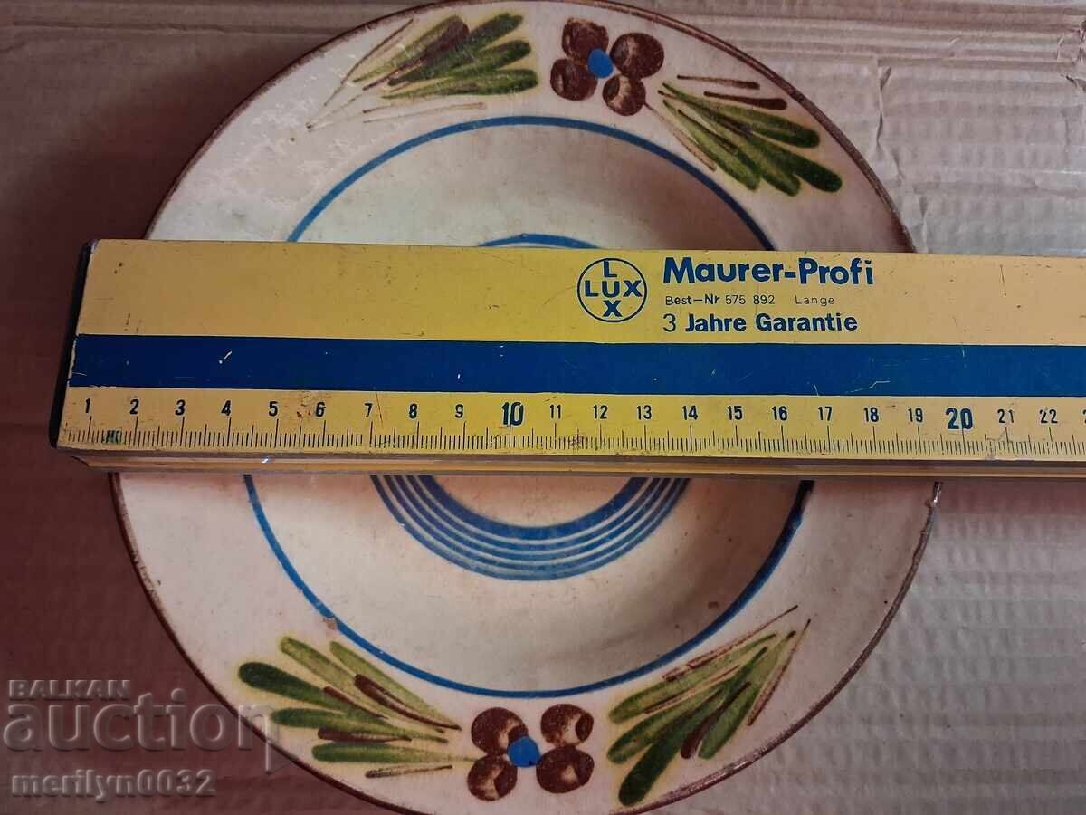 Auction  Old clay pot, pottery, plate