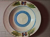 Oală veche de lut, ceramică, farfurie