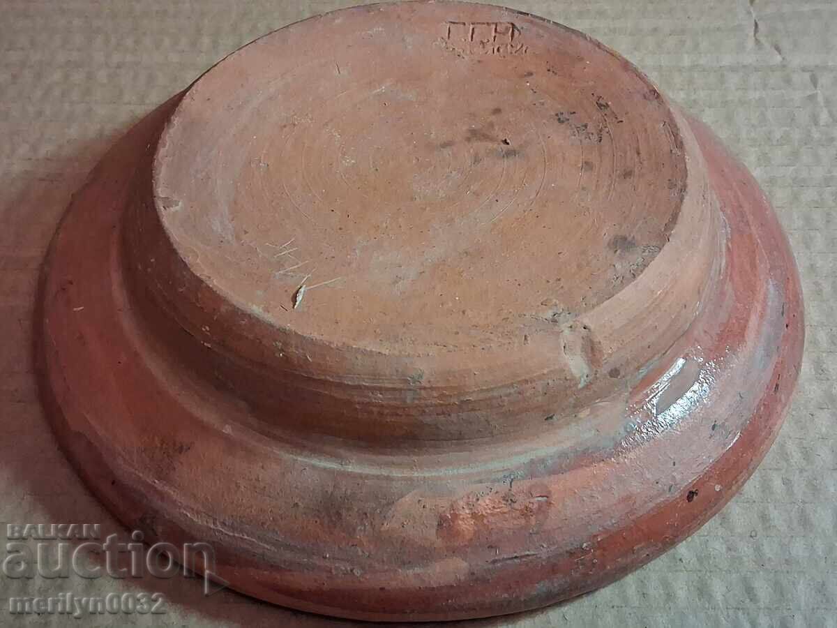 Old clay pot, pottery, plate - 5