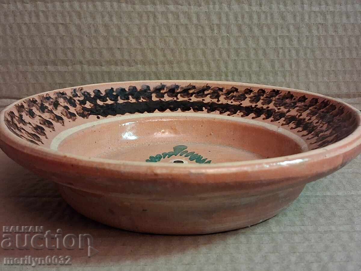 Old clay pot, pottery, plate - 6