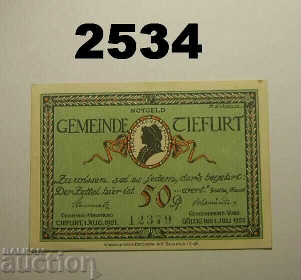 Tiefurt 50 pfennig 1921 Germany