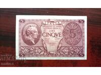 Italy 5 Lire 1944