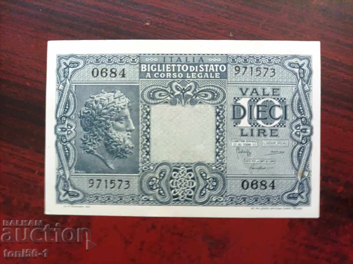 Italy 10 Lire 1944