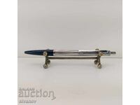 Stilou vechi INOXCROM albastru și cromat Spania #4722