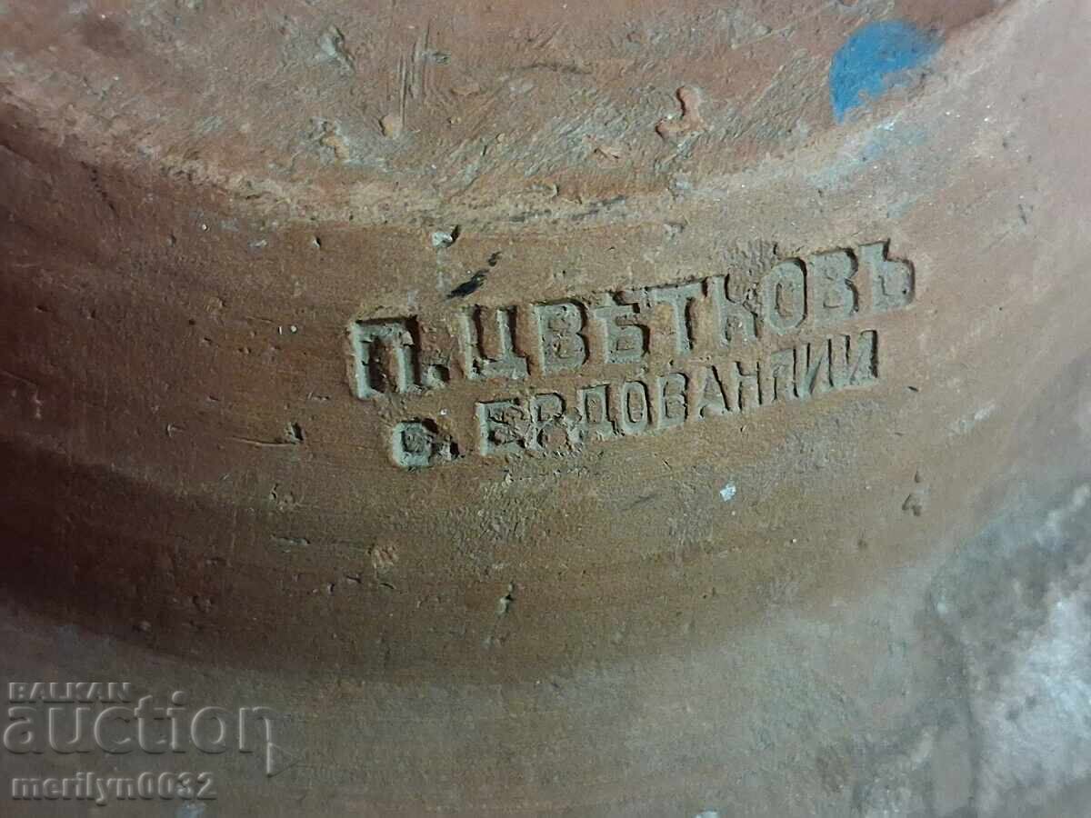 Old clay pot, pottery, plate - 6