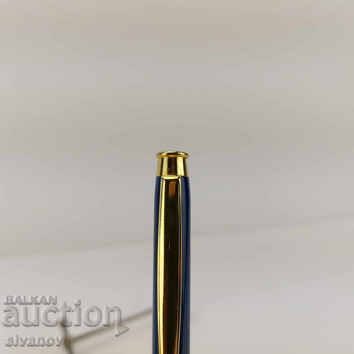 Pierre Cardin Ballpoint Pen with Blue and Gold Finish #4723 - 5 Pierre Cardin Ballpoint Pen with Blue and Gold Finish #4723 - 5