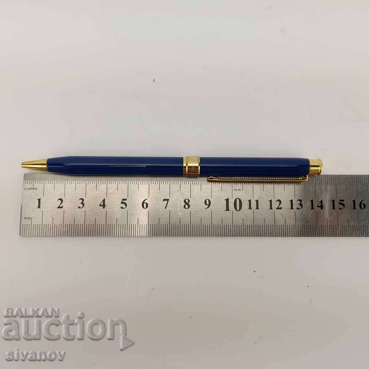 Pierre Cardin Ballpoint Pen with Blue and Gold Finish #4723 - 7 Pierre Cardin Ballpoint Pen with Blue and Gold Finish #4723 - 7