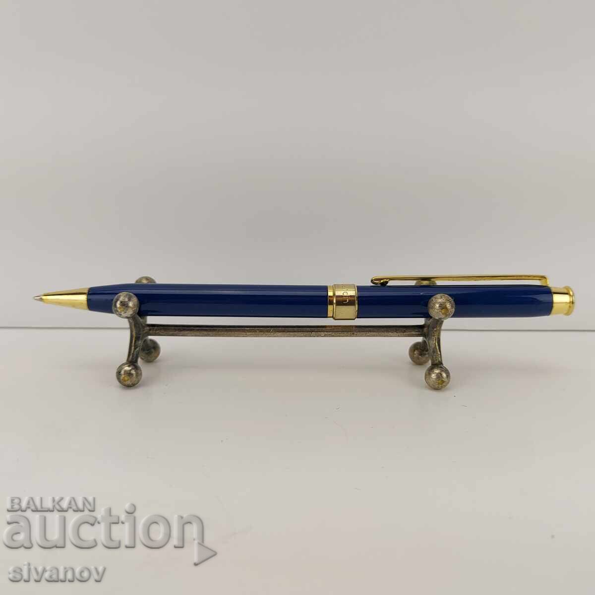 Pierre Cardin Ballpoint Pen with Blue and Gold Finish #4723 Pierre Cardin Ballpoint Pen with Blue and Gold Finish #4723