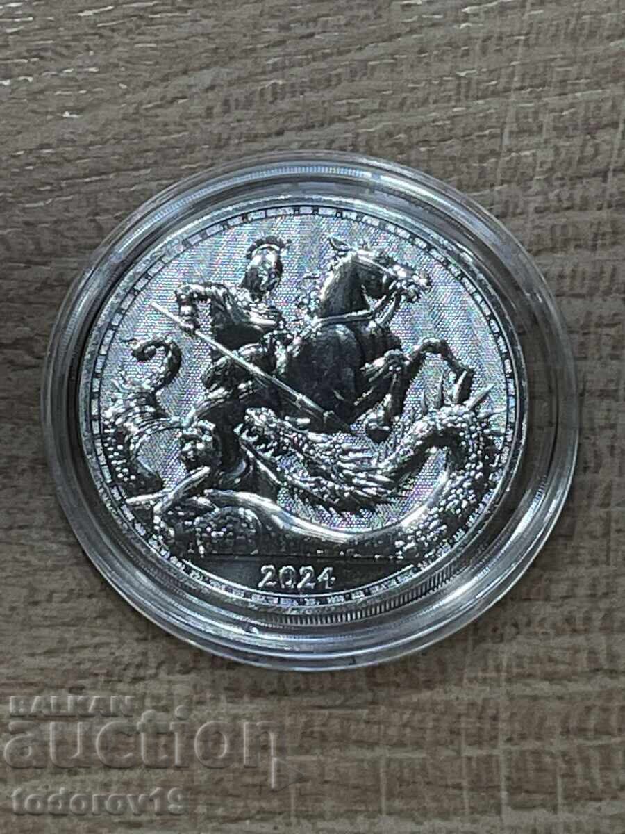 Δημοπρασία 1 oz Ασήμι Άγιος Γεώργιος και ο Δράκος 2024 Δημοπρασία 1 oz Ασήμι Άγιος Γεώργιος και ο Δράκος 2024