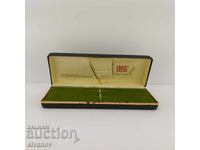 Cutie veche pentru stilou Cross cu două compartimente #4726