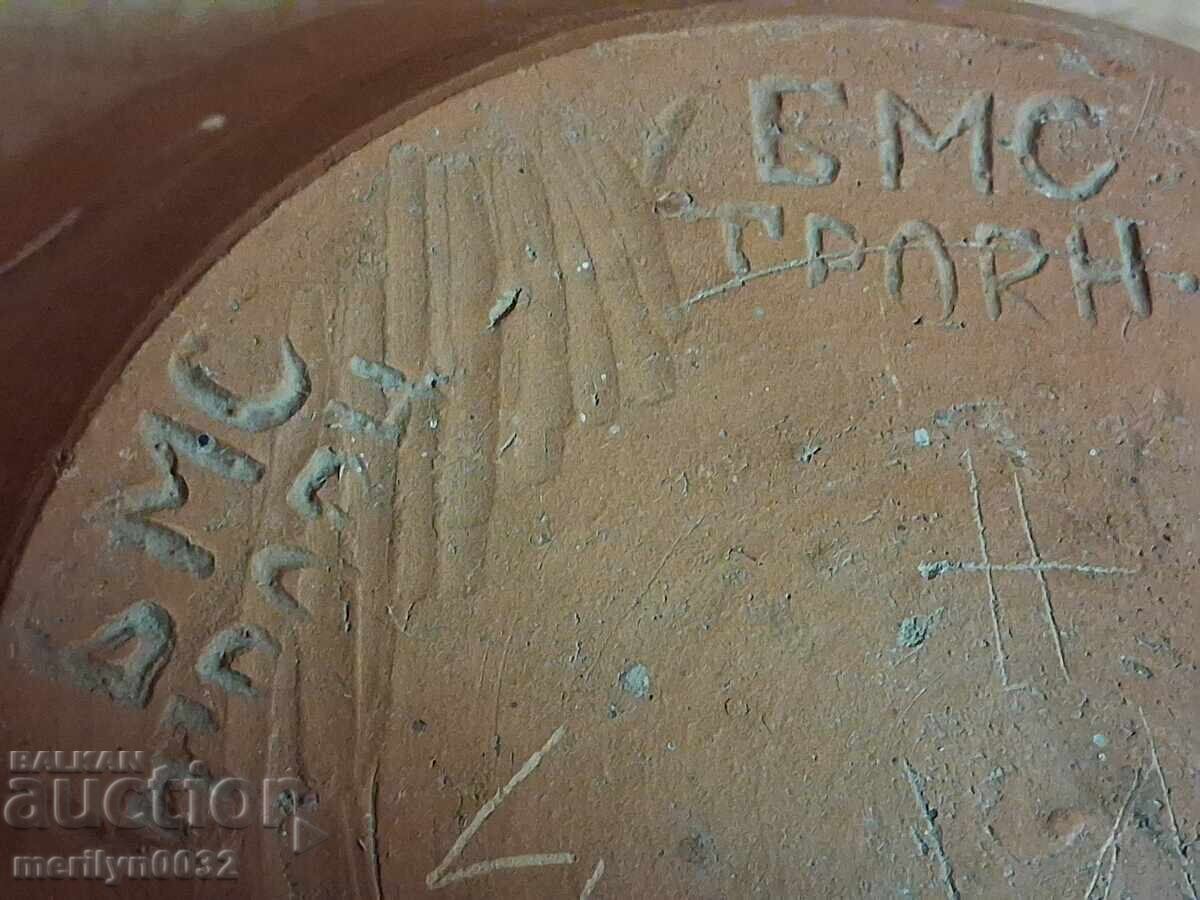Old clay pot, pottery, plate - 5