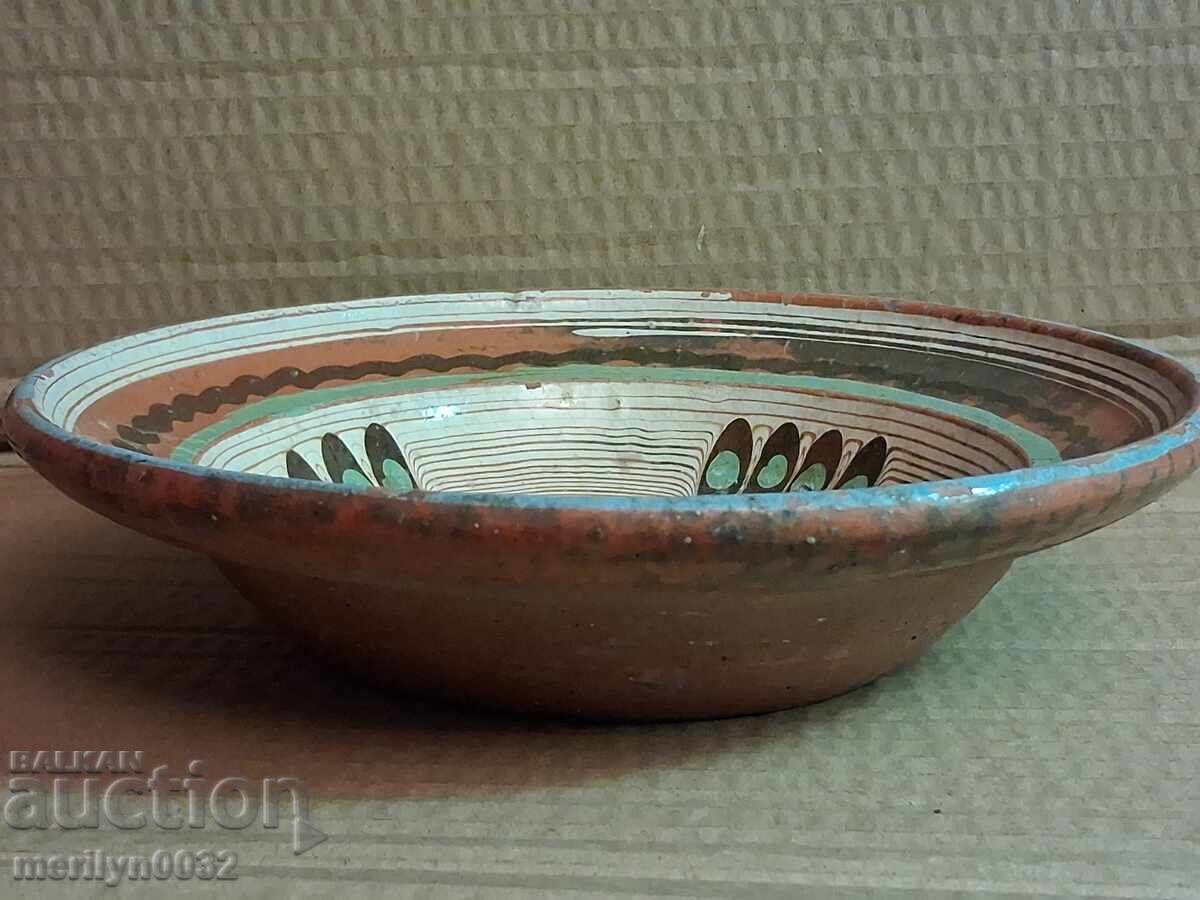Παλιό πήλινο δοχείο, αγγεία, πιάτο με τιμή 39.00 BGN | € 19.94
