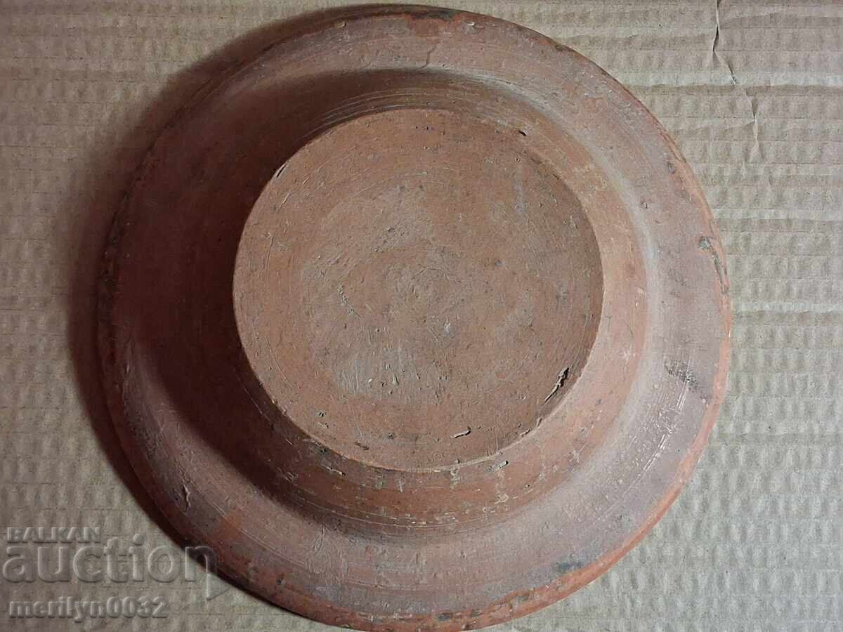 Δημοπρασία Παλιό πήλινο δοχείο, αγγεία, πιάτο
