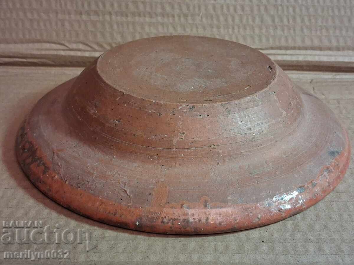Παλιό πήλινο δοχείο, αγγεία, πιάτο - 5