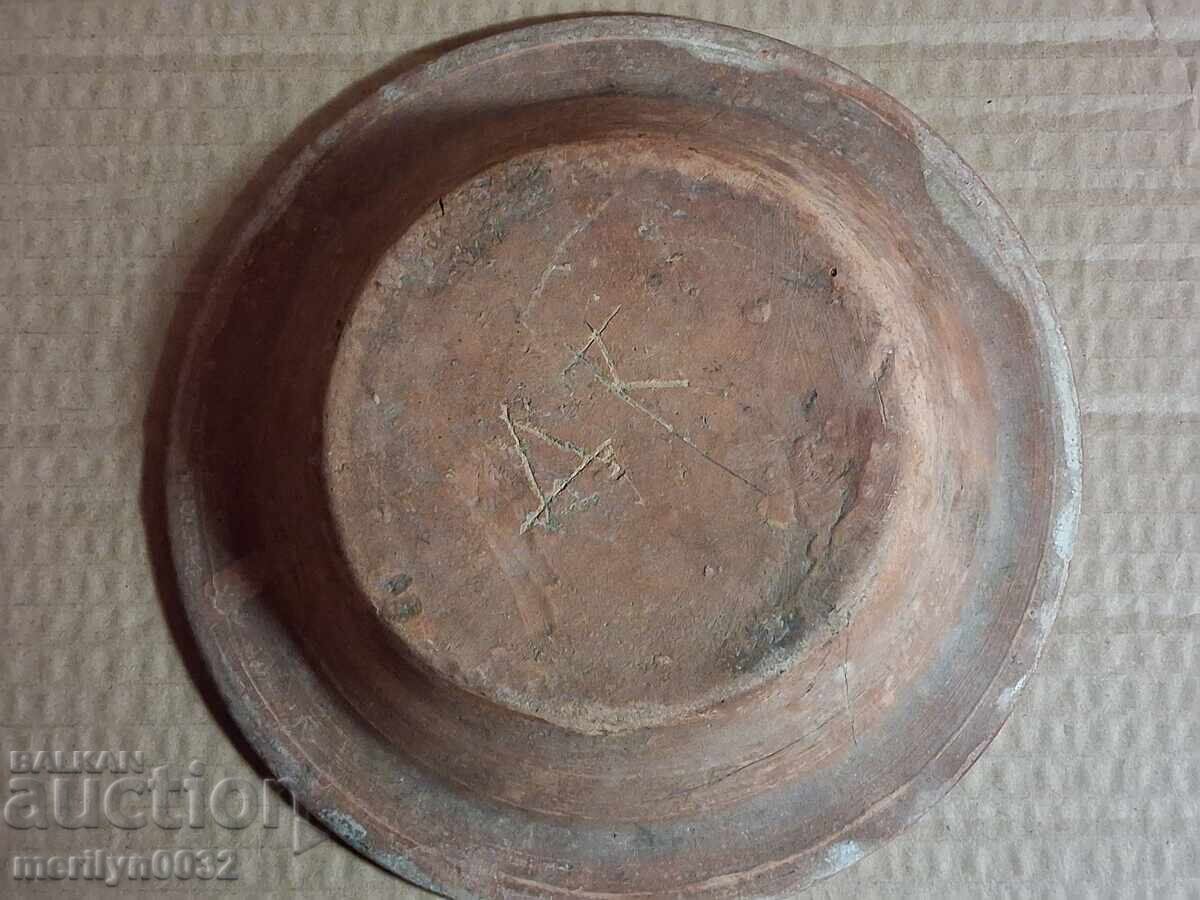 Old clay pot, pottery, plate - 5