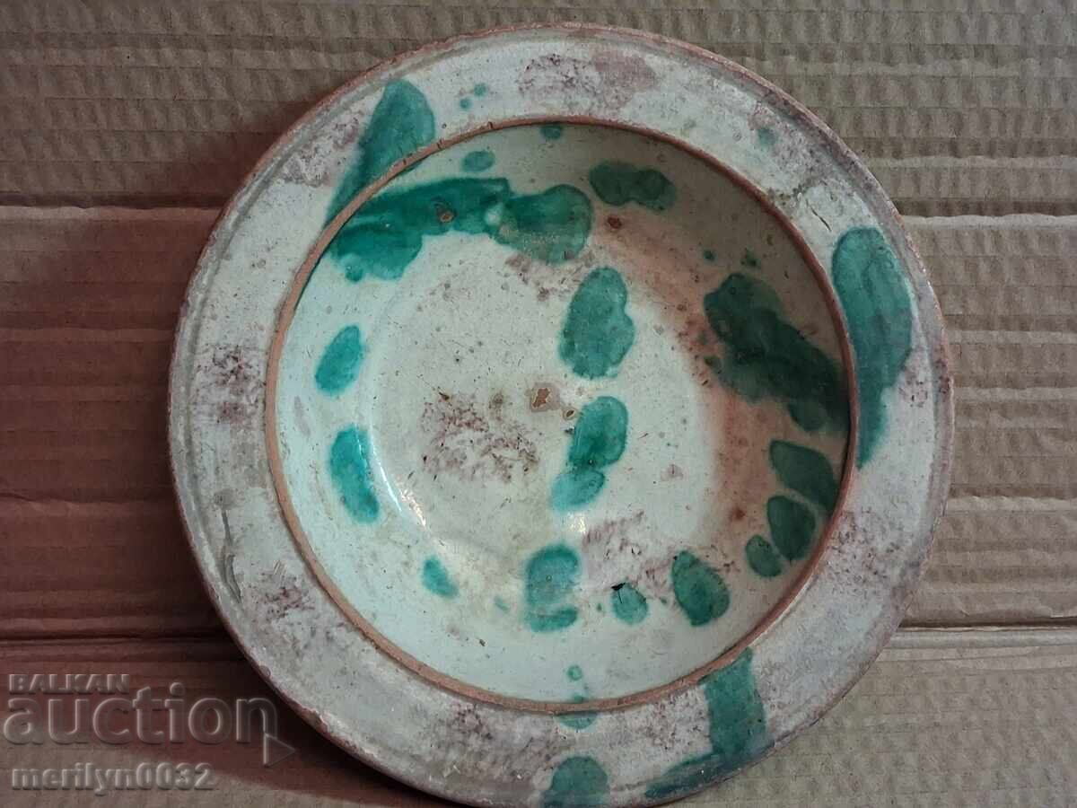 Old clay pot, pottery, plate