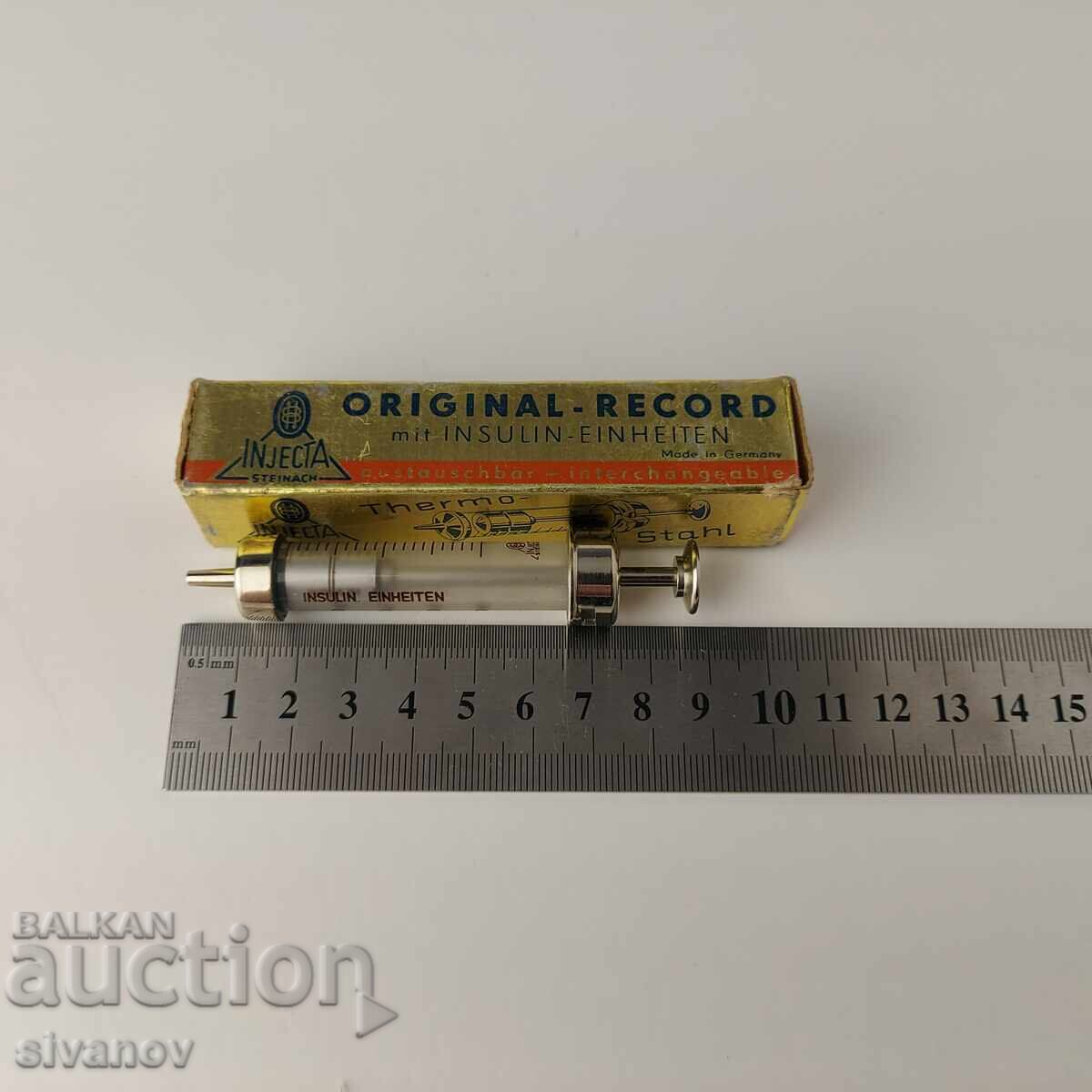 Old Injecta Original-Record 2ml Syringe 200deg #5367 - 6