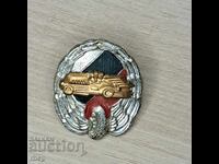 Military driver old badge on screw