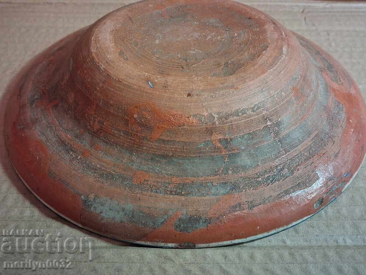 Old clay pot, pottery, plate - 6