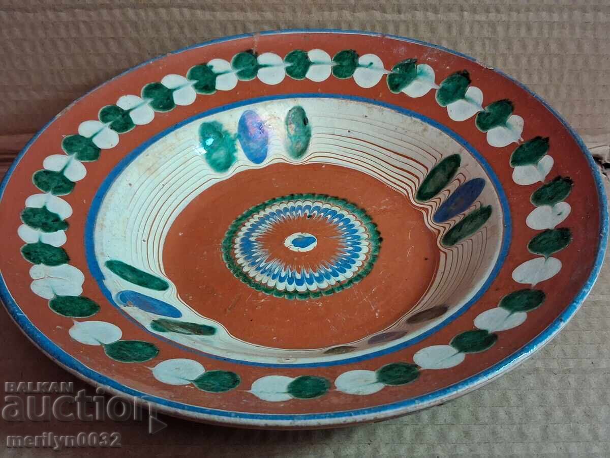 Old clay pot, pottery, plate