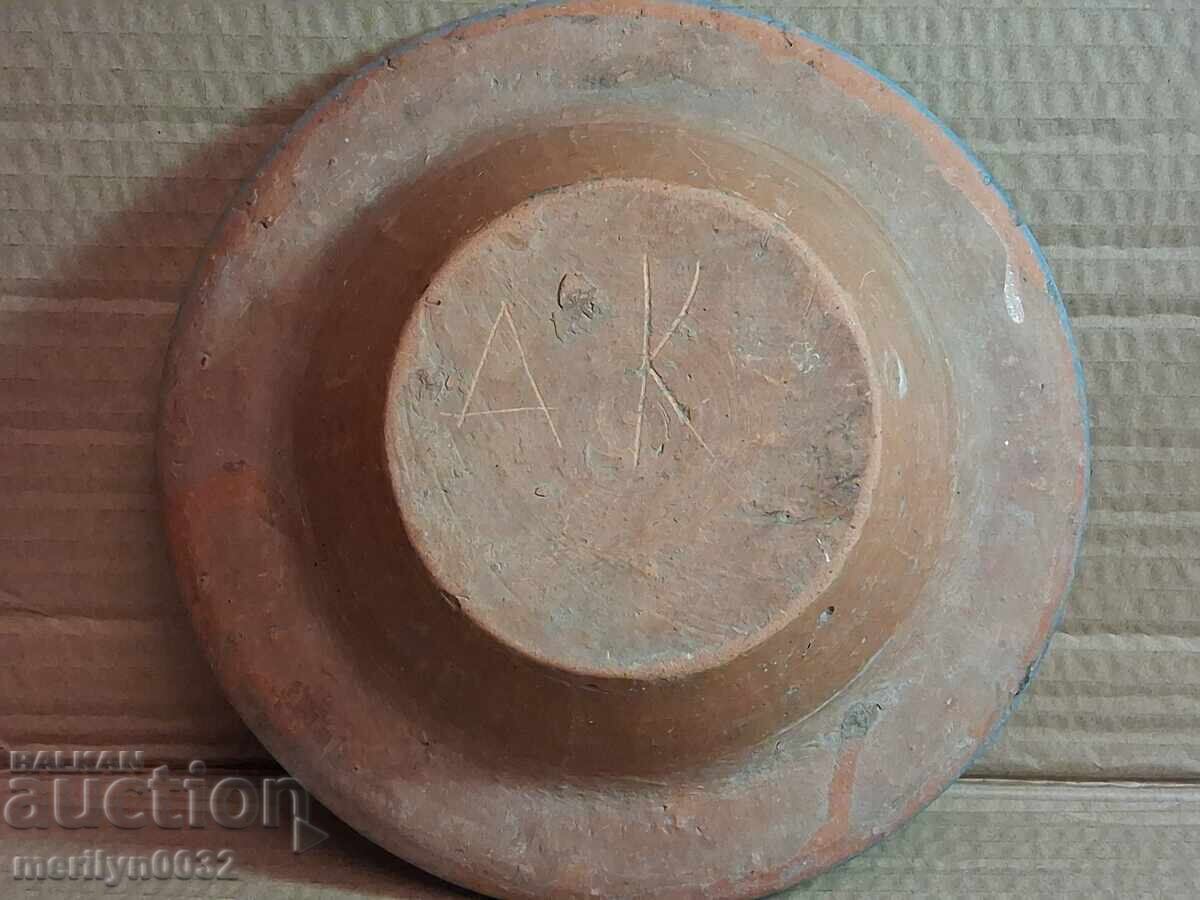 Аукцион Стара глинена  паница, керамика, чиния