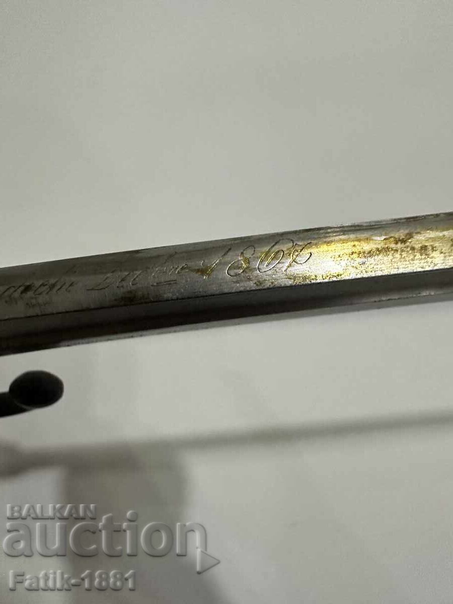 Delivery of Bayonet knife yatagan blade for Chassepot rifle