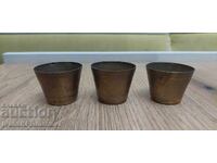 Shoturi de alamă, trei bucăți, pentru cunoscători