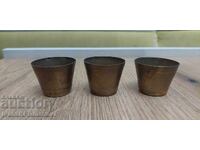 Σφηνωτήρες ορείχαλκου τρία τεμάχια για γνώστες