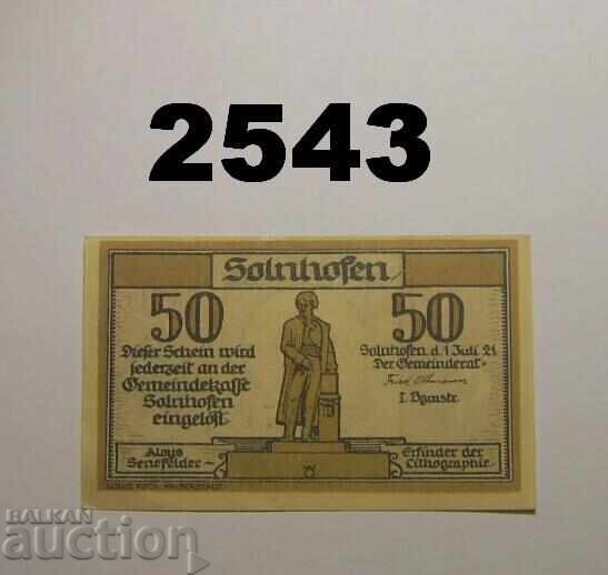 Solnhofen 50 pfennig 1921 Germania