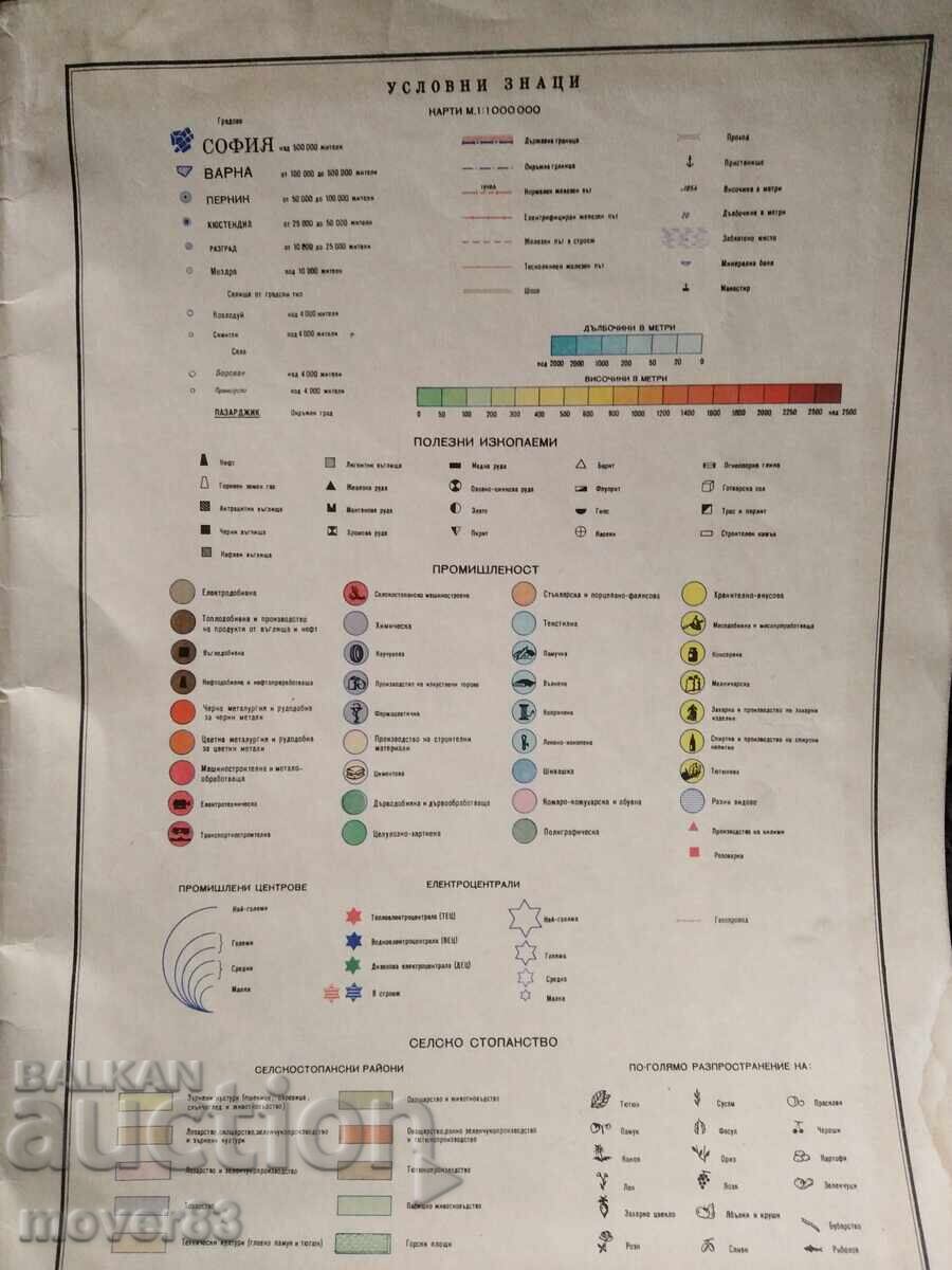 Δημοπρασία Άτλας Βουλγαρίας για την 10η τάξη. Έτος 1967