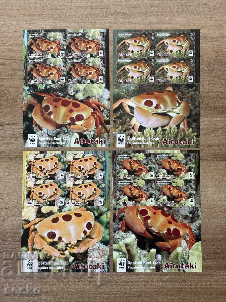 Aitutaki - Crab de recif pătat (2014) MNH