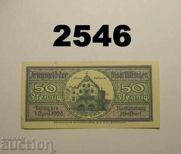 Βίλλινγκεν 50 pfennig 1918 Γερμανία