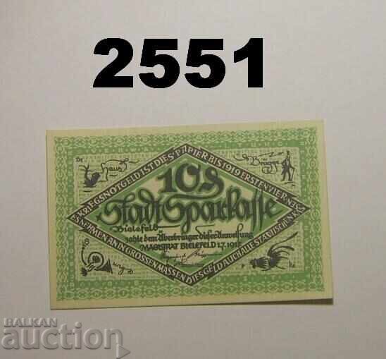 Bielefeld 10 pfennig 1917 Germany