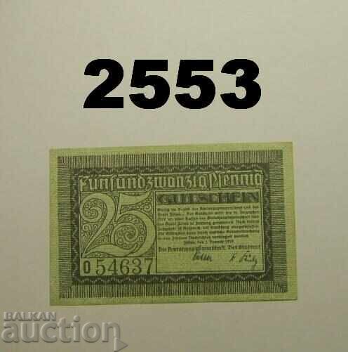 Zittau 25 pfennig 1919 Germania cu preț 2.00 BGN | € 1.02