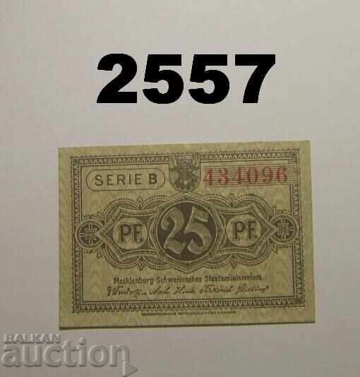 Mecklenburg-Schwerin 25 pfennig Германия Mecklenburg-Schwerin 25 pfennig Германия