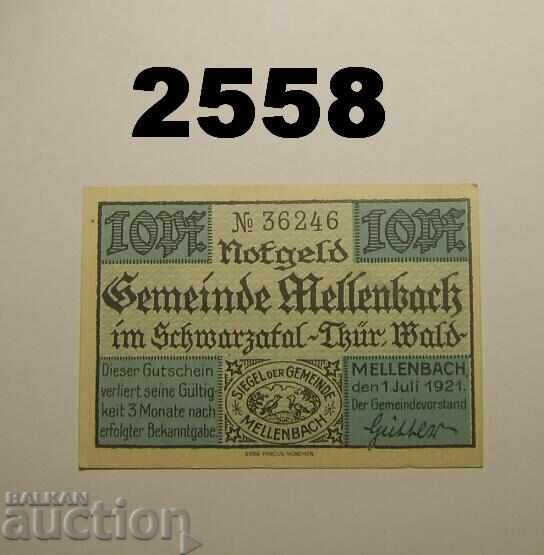 Mellenbach 10 pfennig 1921 Germany with price 3.00 BGN | € 1.53 Mellenbach 10 pfennig 1921 Germany with price 3.00 BGN | € 1.53