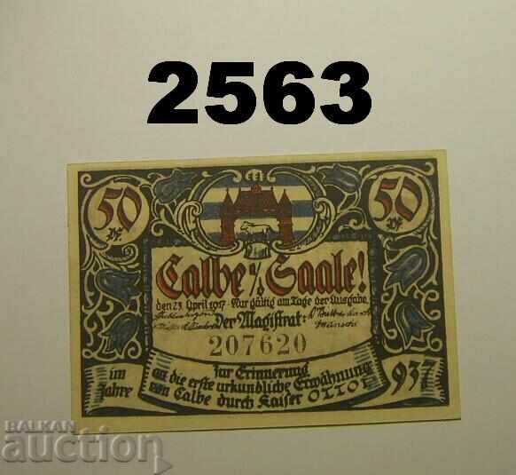 Calbe a. d. Saale 50 pfennig 1917 Germania
