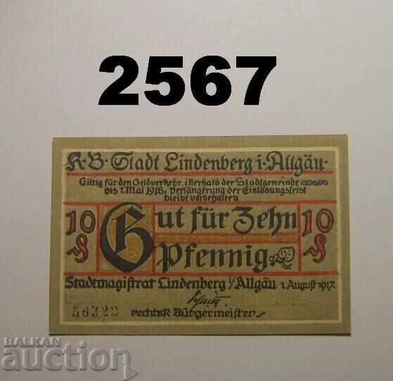 Λίντενμπεργκ 10 πφέννιγκ 1917 Γερμανία