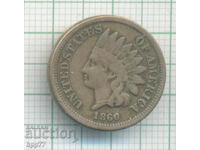 1860 United States One Cent Coin