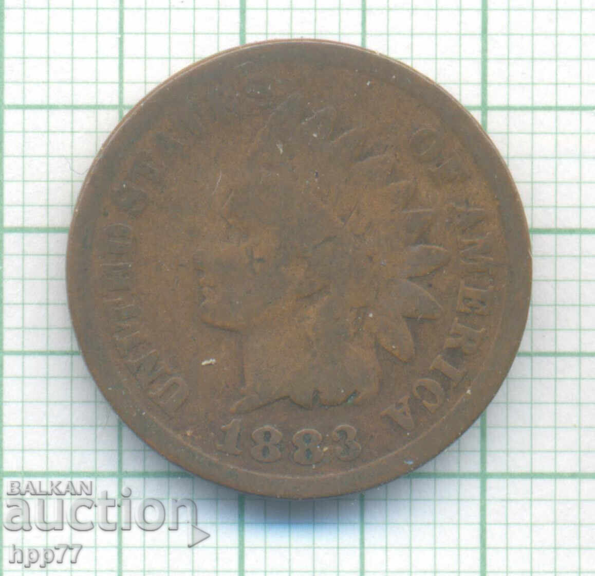 1883 United States One Cent Coin