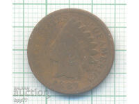 1887 US One Cent Coin