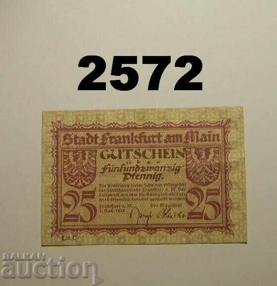 Φρανκφούρτη επί του Μάιν 25 πφένιχ 1919 Γερμανία Φρανκφούρτη επί του Μάιν 25 πφένιχ 1919 Γερμανία