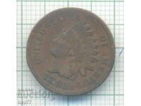 United States One Cent Coin 1893