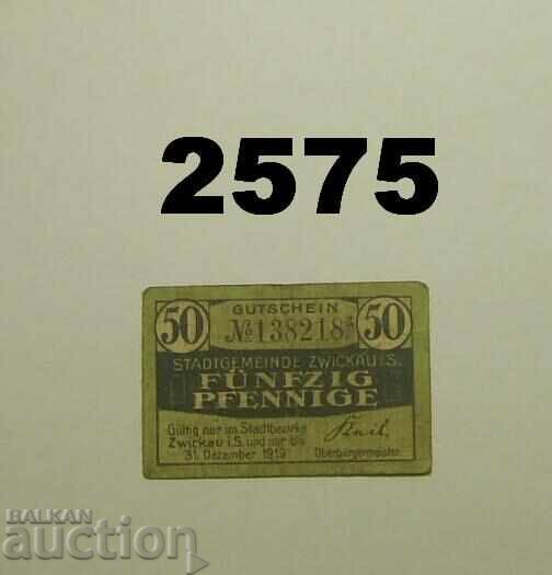 Zwickau 50 pfennig Германия