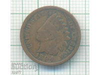 1894 US one cent coin
