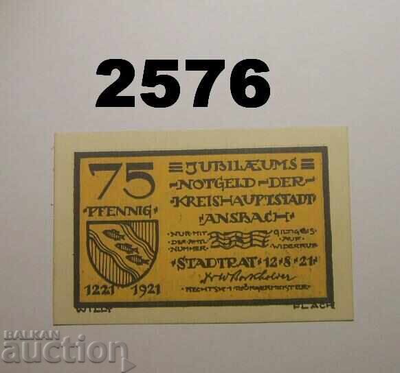 Ansbach 75 pfennig 1921