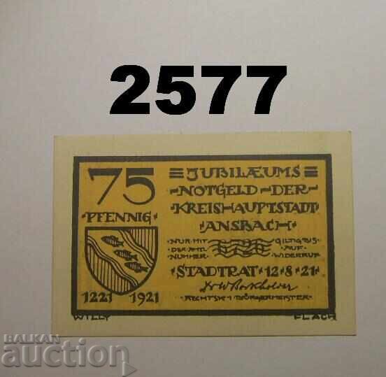 Ansbach 75 pfennig 1921