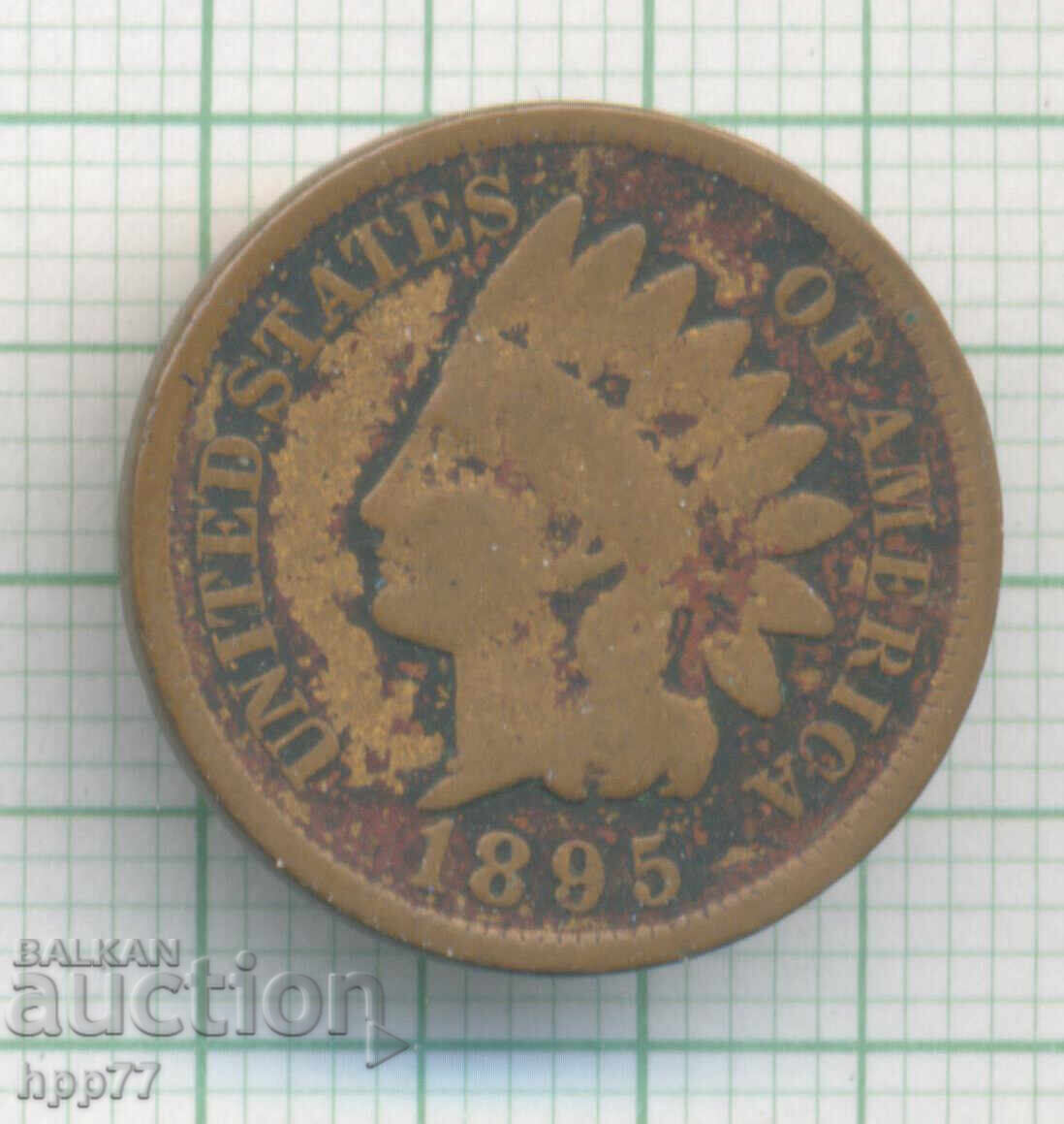 United States One Cent Coin 1895 United States One Cent Coin 1895