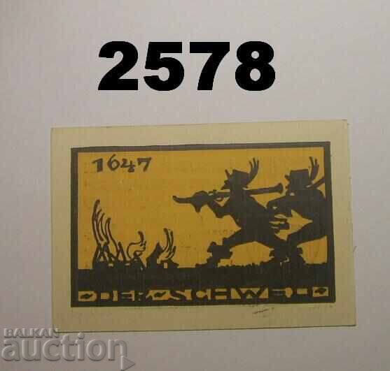 Ansbach 75 pfennig 1921 cu preț 2.00 BGN | € 1.02